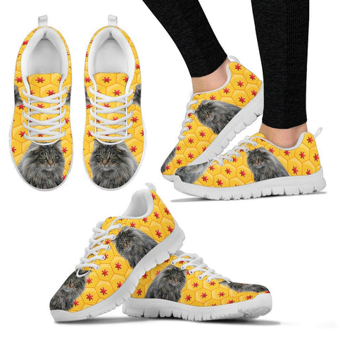 Norwegian Forest Cat Print Christmas Running Shoes For Women-Free Shipping