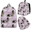 Norwegian Elkhound Dog Print Backpack-Express Shipping