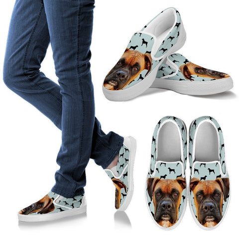 Boxer Print Slip Ons For Women- Express Shipping