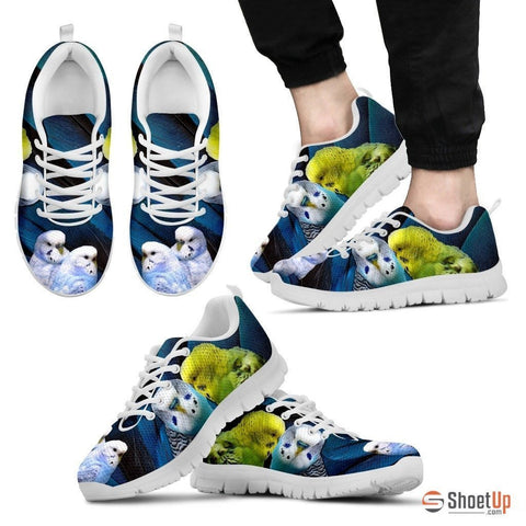 Budgerigars Parrot Print Running Shoe For Men- Free Shipping