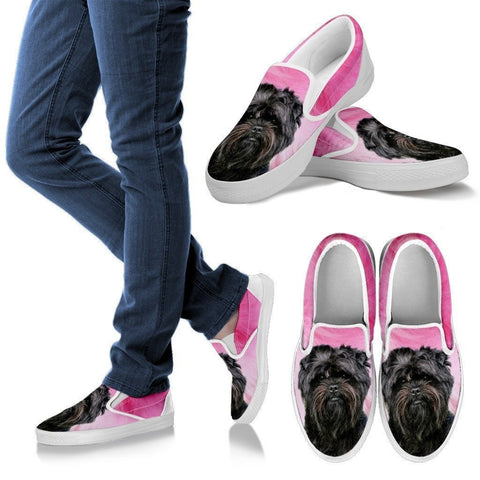 Affenpinscher Print Slip Ons For Women- Express Shipping