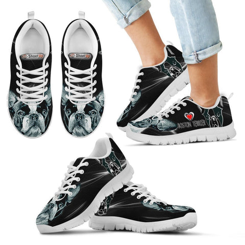 Boston Terrier Print Running Shoes For Kids- Free Shipping