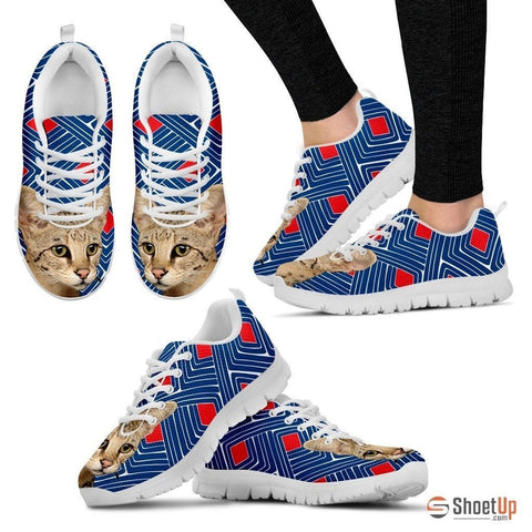 Savannah Cat Print Running Shoes For Women-Free Shipping