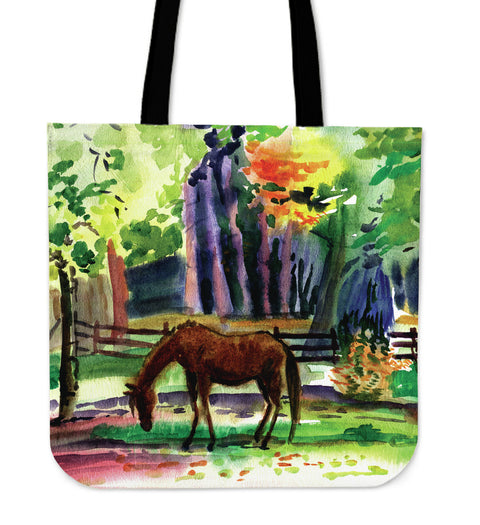 Horse Art Cloth Tote Bag