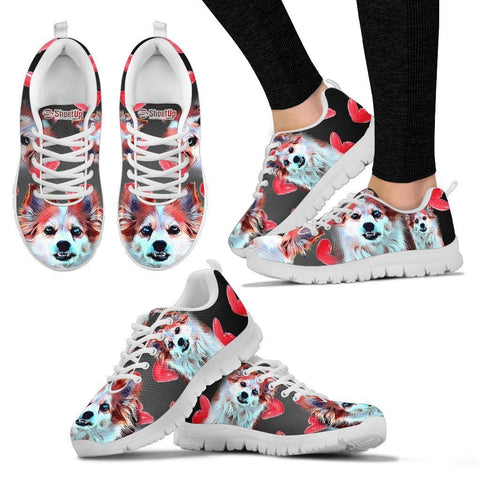 Amazing Cartoonized Dog Running Shoes For Women-Designed By Sandy Hunter-Express Shipping