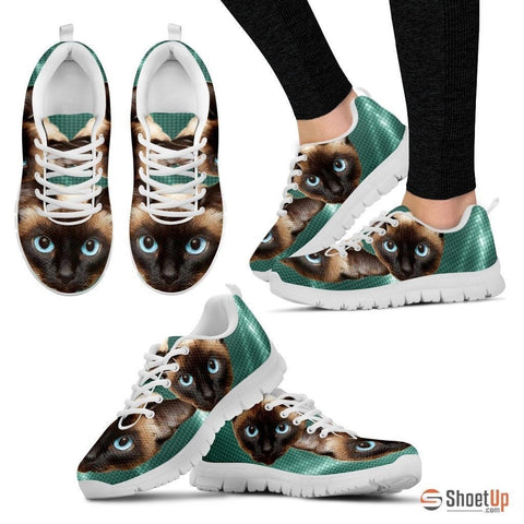Siamese Cat Print Running Shoes For Women-Free Shipping