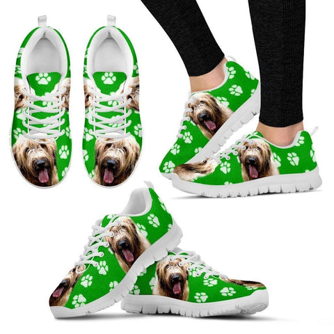 Briard Dog Print (Black/White) Running Shoes For Women-Express Shipping