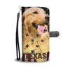 Golden Retriever Print Wallet Case- Free Shipping-TX State