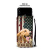 Golden Retriever Print Wallet Case- Free Shipping-TX State