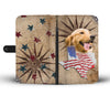 Golden Retriever Print Wallet Case- Free Shipping-TX State