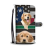 Cutest Golden Retriever Print On Black Wallet Case-Free Shipping-TX State