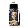 Cutest Golden Retriever Print On Black Wallet Case-Free Shipping-TX State