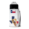 Golden Retriever Dog Tx Themed Print Wallet Case-Free Shipping-Tx State