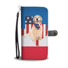 Golden Retriever Print Wallet Case-Free Shipping-TX State