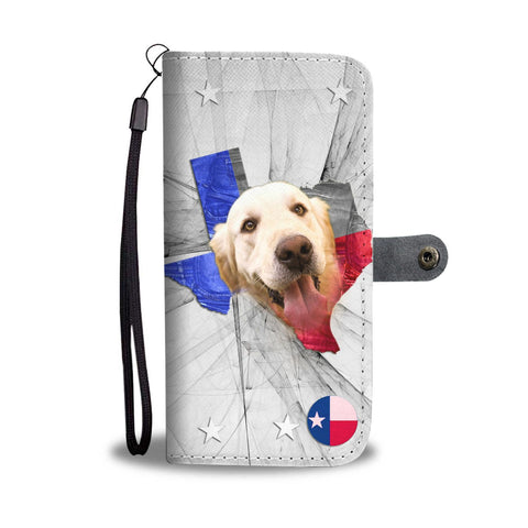 Golden Retriever Print Wallet Case- Free Shipping-TX State