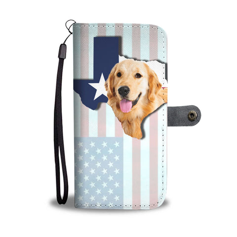 Golden Retriever Dog Print Limited Edition Wallet Case-Free Shipping-Tx State