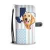 Golden Retriever Dog Print Limited Edition Wallet Case-Free Shipping-Tx State