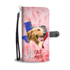 Golden Retriever Print Wallet Case- Free Shipping-TX State