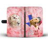 Golden Retriever Print Wallet Case- Free Shipping-TX State