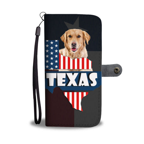 Golden Retriever Keep Calm Print Wallet Case-Free Shipping-Tx State