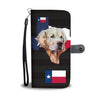 Golden Retriever Dog (TX Strong) Print Wallet Case-Free Shipping-Tx State