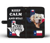 Golden Retriever Dog (TX Strong) Print Wallet Case-Free Shipping-Tx State