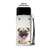 Amazing Pug Dog Print Wallet Case-Free Shipping-TX State