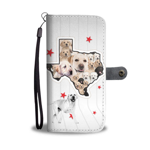 Cute Labrador Retriever Print Wallet Case-Free Shipping-TX State