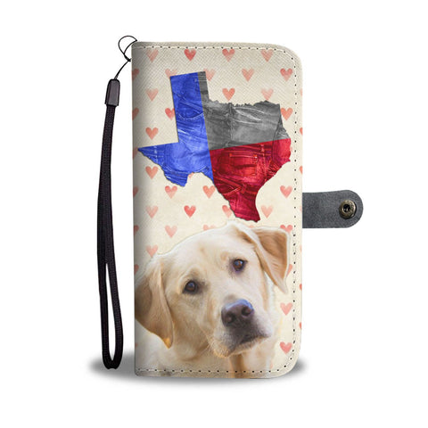 Lovely Labrador Retriever Print Wallet Case- Free Shipping-TX State