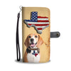 Amazing Beagle Print Wallet Case-Free Shipping-TX State