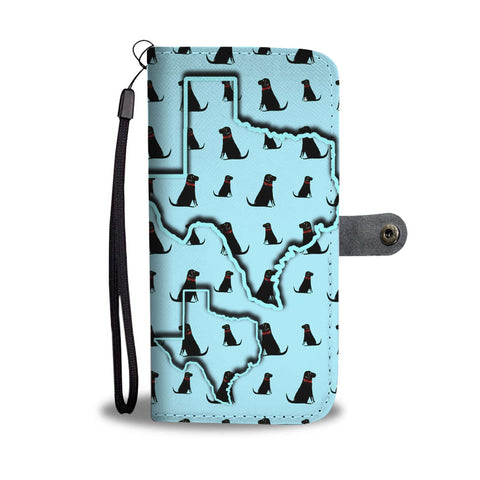 Labrador Retriever Dog Pattern Print Wallet Case-Free Shipping-TX State