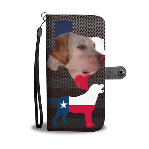 Lovely Labrador Print Wallet Case-Free Shipping-TX State