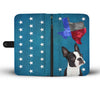 Cute Boston Terrier Print Wallet Case- Free Shipping-TX State