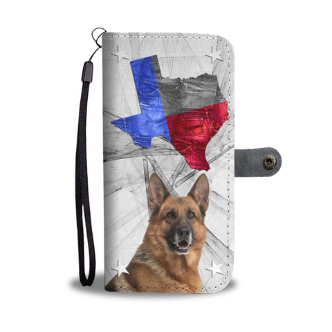 German Shepherd Print Wallet Case-Free Shipping-TX State