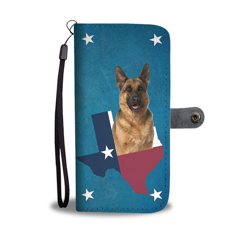 Lovely German Shepherd Print Wallet Case-Free Shipping-TX State