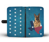 Lovely German Shepherd Print Wallet Case-Free Shipping-TX State