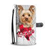 Cute Yorkshire Terrier Print Wallet Case-Free Shipping- TX State