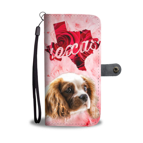 Cavalier King Charles Spaniel Print Wallet Case- Free Shipping-TX State