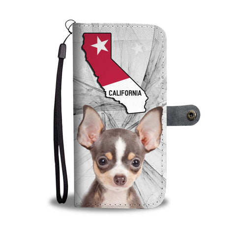 Chihuahua Dog Print Wallet Case-Free Shipping-CA State