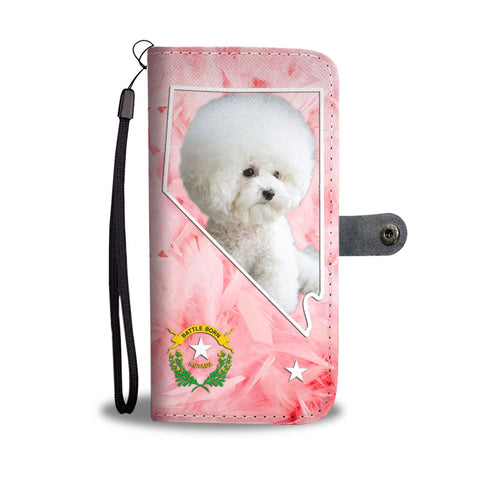 Bichon Frise Print Wallet Case-Free Shipping-NV State