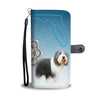 Bearded Collie Print Wallet Case-Free Shipping-FL State