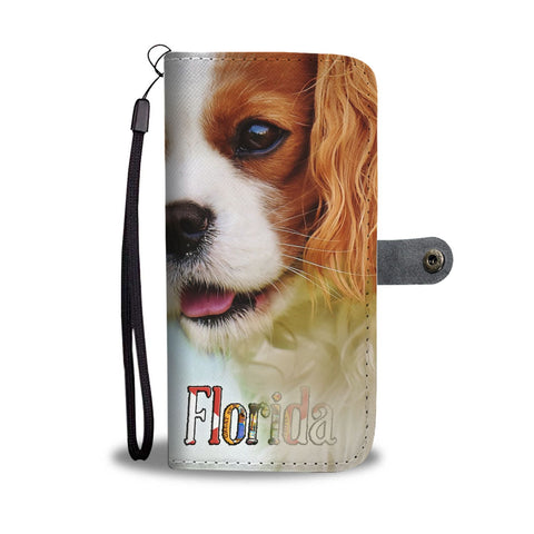 Cavalier King Charles Spaniel Print Wallet Case-Free Shipping-FL State