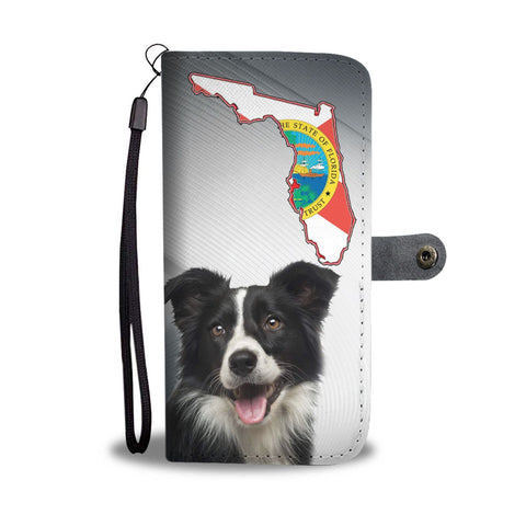Border Collie Print Wallet Case-Free Shipping-FL State