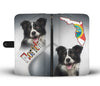 Border Collie Print Wallet Case-Free Shipping-FL State