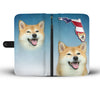 Shiba Inu Print Wallet Case-Free Shipping-FL State