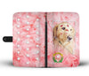 Golden Retriever Print Wallet Case- Free Shipping-NV State