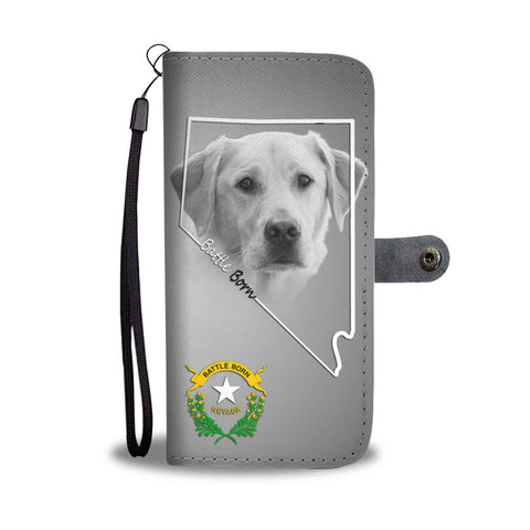 Lovely Labrador Retriever Print Wallet Case- Free Shipping-NV State