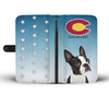 Boston Terrier Print Wallet Case-Free Shipping-CO State