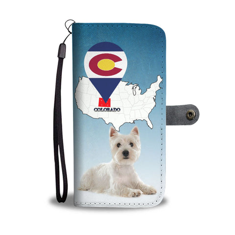 West Highland White Terrier (Westie) Print Wallet Case-Free Shipping-CO State