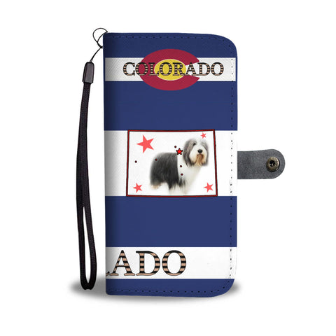 Bearded Collie Print Wallet Case-Free Shipping-CO State